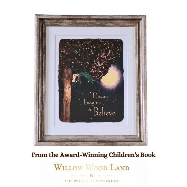Dream, Imagine & Believe Framed Art Print
