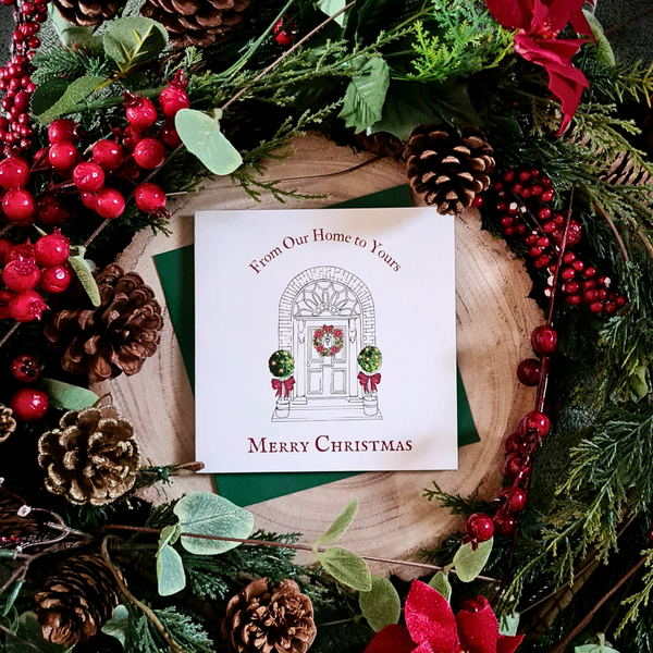 'Festive Front Door' Luxury Christmas Cards