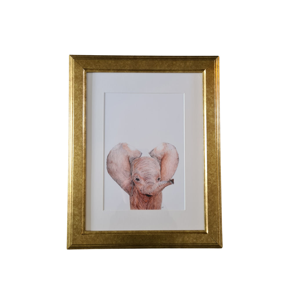 Baby Elephant Art Print
