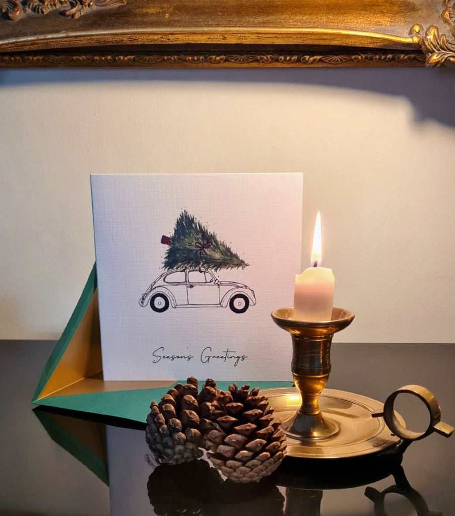 'Festive Car' Luxury Christmas Card