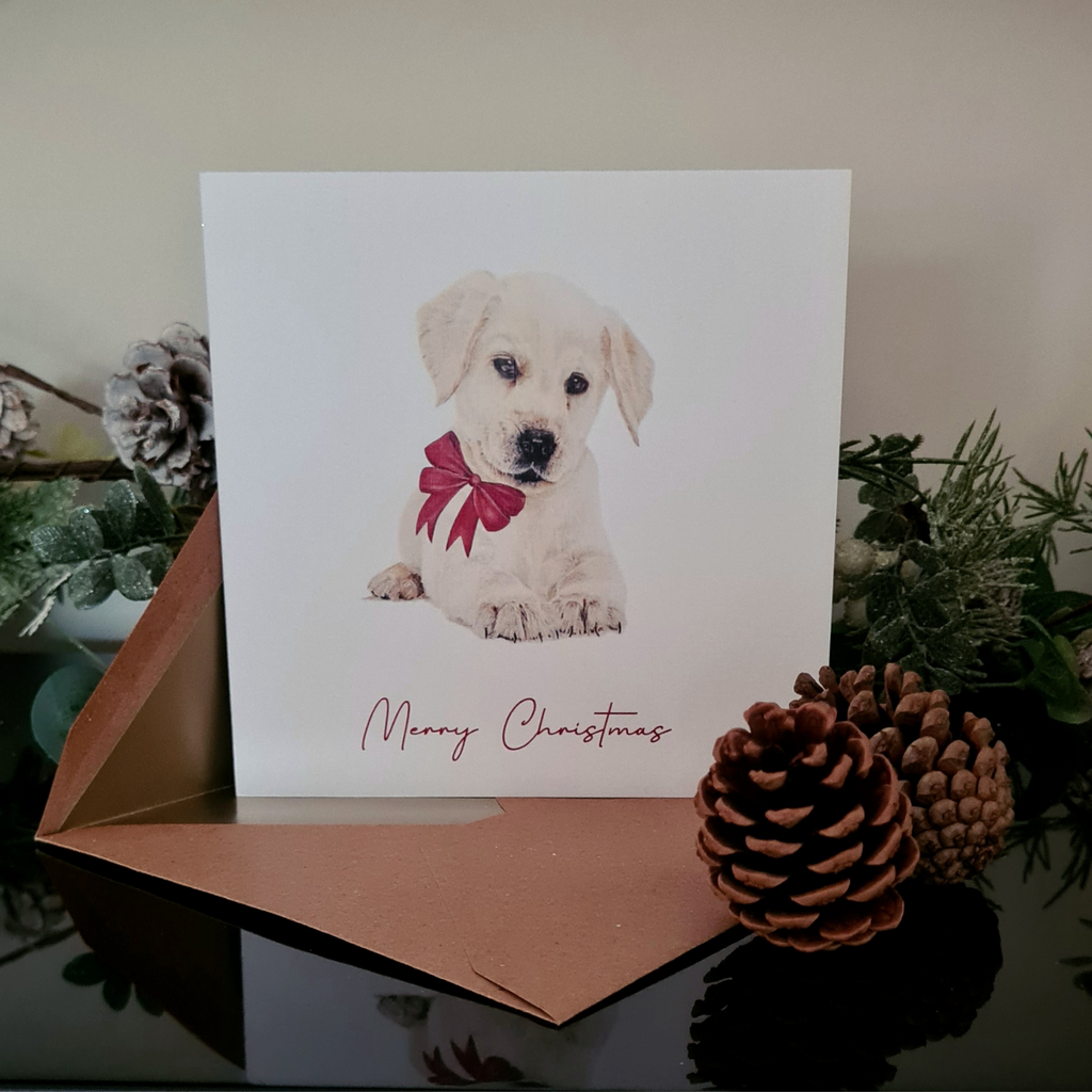 Christmas Puppy Greeting Card