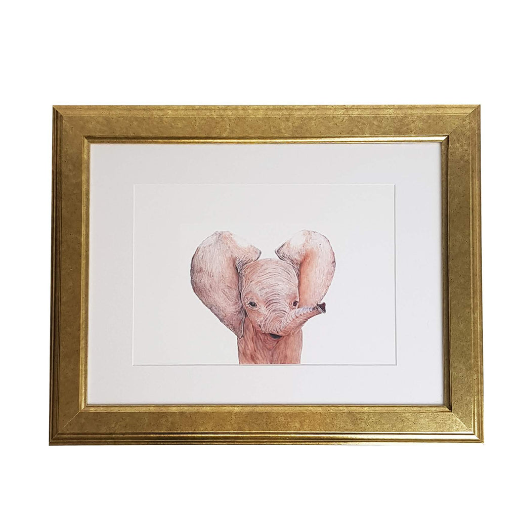 Baby Elephant Art Print