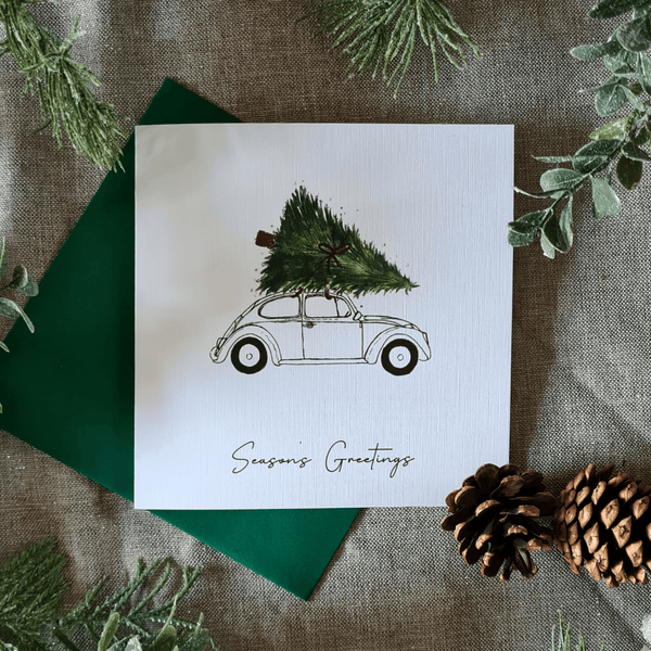 'Festive Car' Luxury Christmas Card