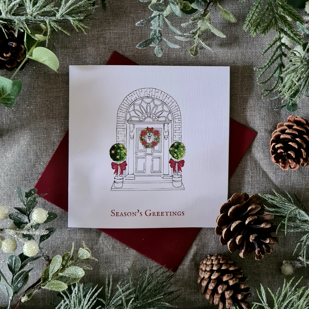 Christmas Door greeting card