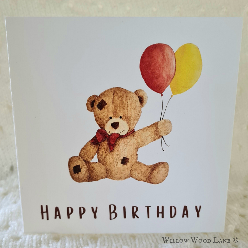 Birthday bear birthday card